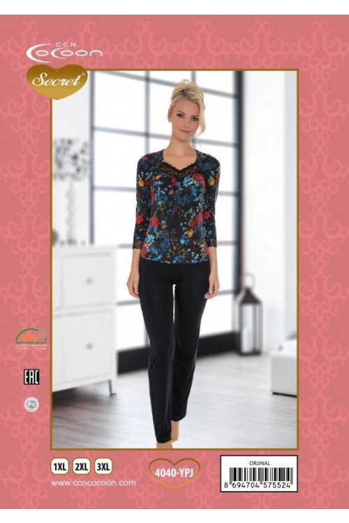 COC.4040.YPJ YARIM KOL PİJAMA TAKIM