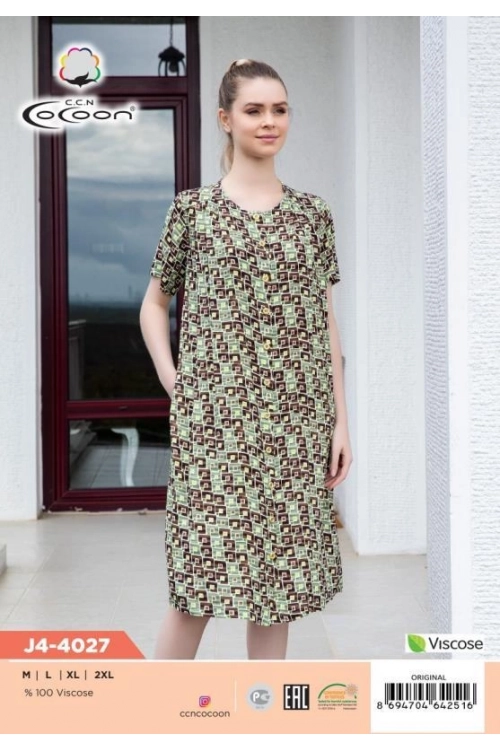J4-4027 BUTTOM MORNING GOWN