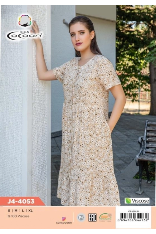 J4-4053 BUTTOM MORNING GOWN