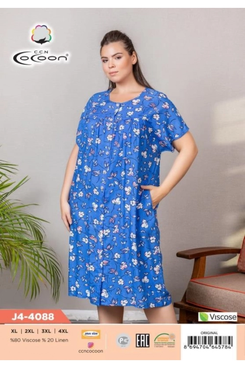 J4-4088 BUTTOM MORNING GOWN