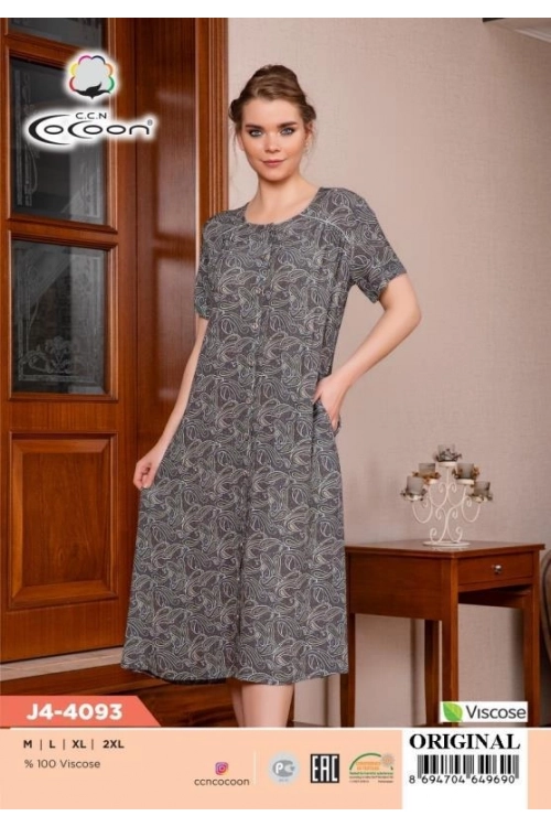J4-4093 BUTTOM MORNING GOWN