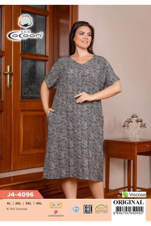 J4-4096 BUTTOM MORNING GOWN