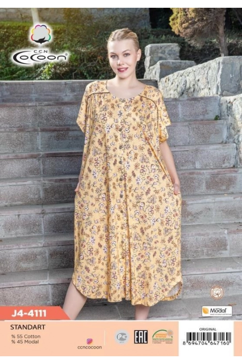 J4-4111 BUTTOM MORNING GOWN