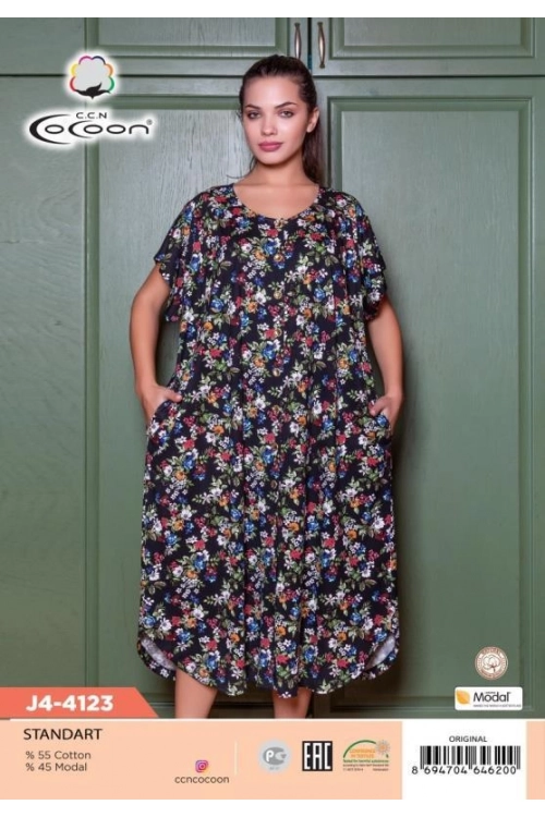 J4-4123 DÜĞMELİ SABAHLIK