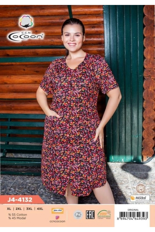 J4-4132 BUTTOM MORNING GOWN