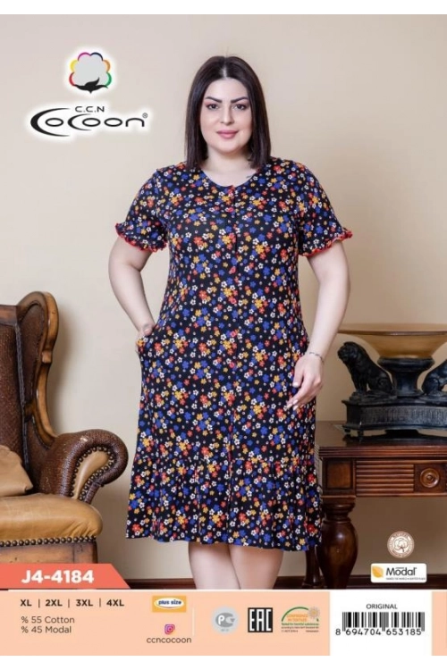 J4-4184 DÜĞMELİ SABAHLIK