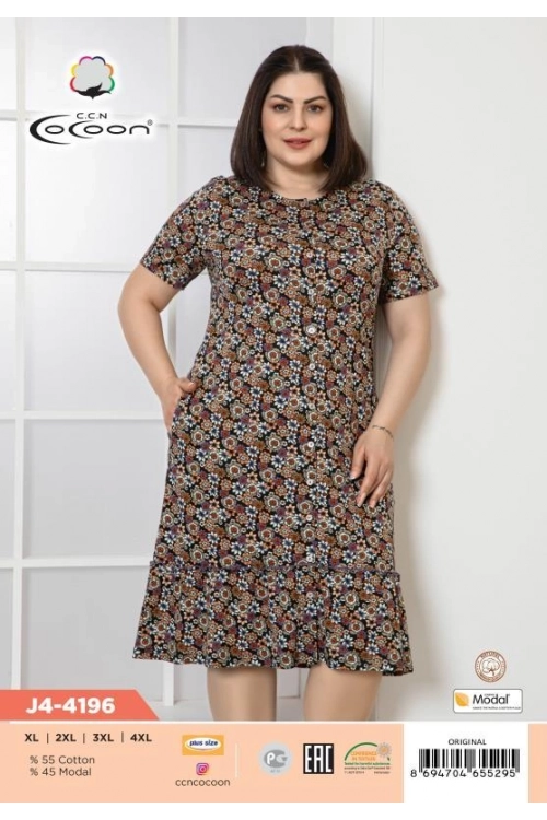 J4-4196 BUTTOM MORNING GOWN