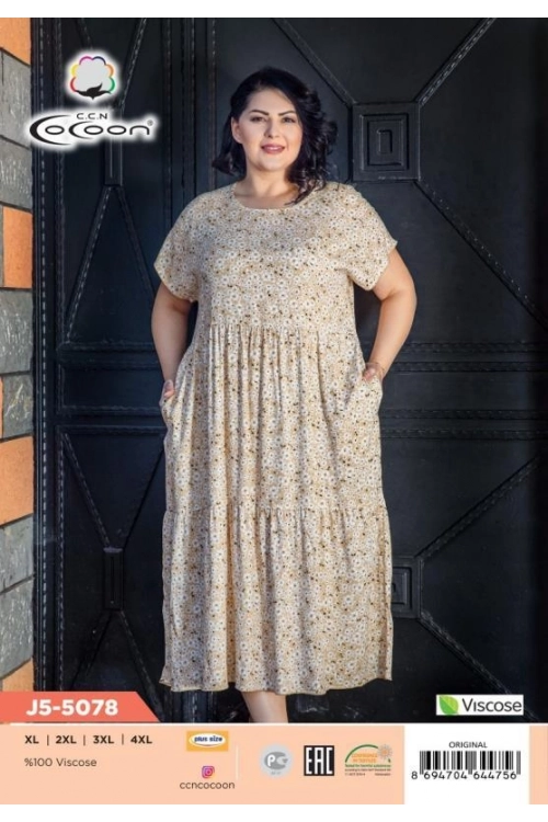J5-5078 MAXİ ELBİSE
