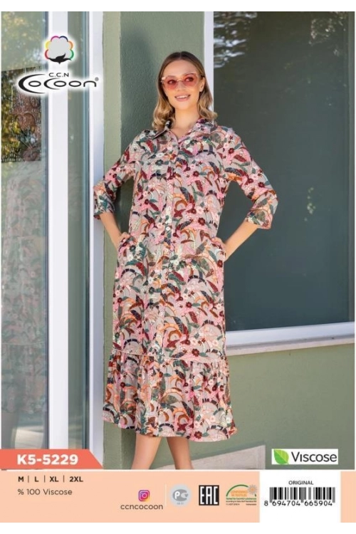 K5-5229 MAXİ MORNING GOWN