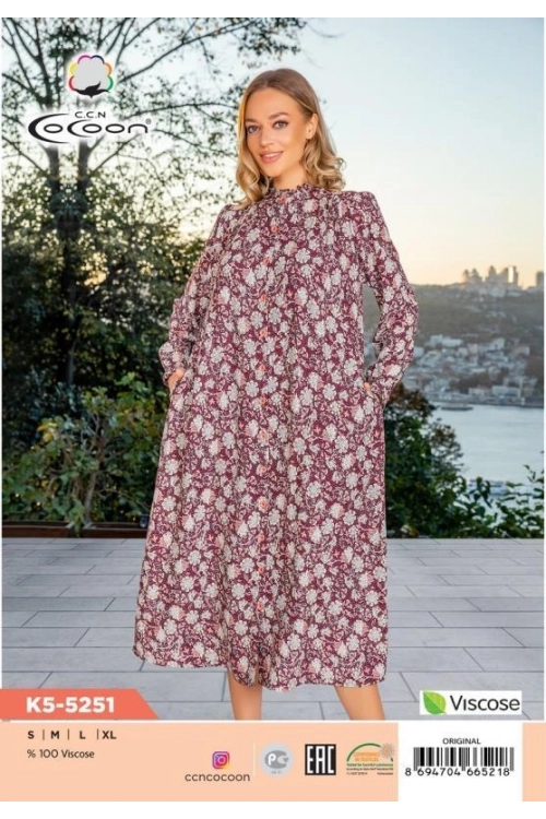 K5-5251 MAXİ MORNING GOWN