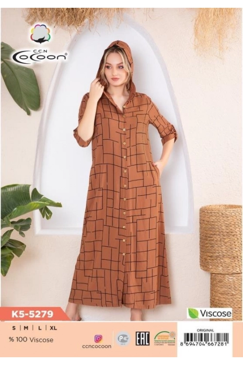 K5-5279 MAXİ MORNING GOWN