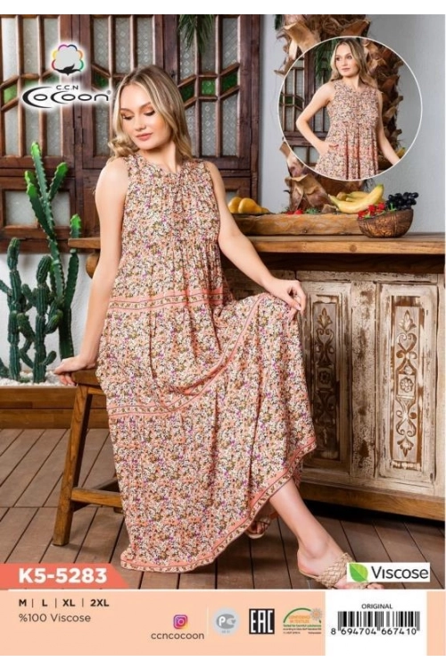 K5-5283 MAXİ ELBİSE