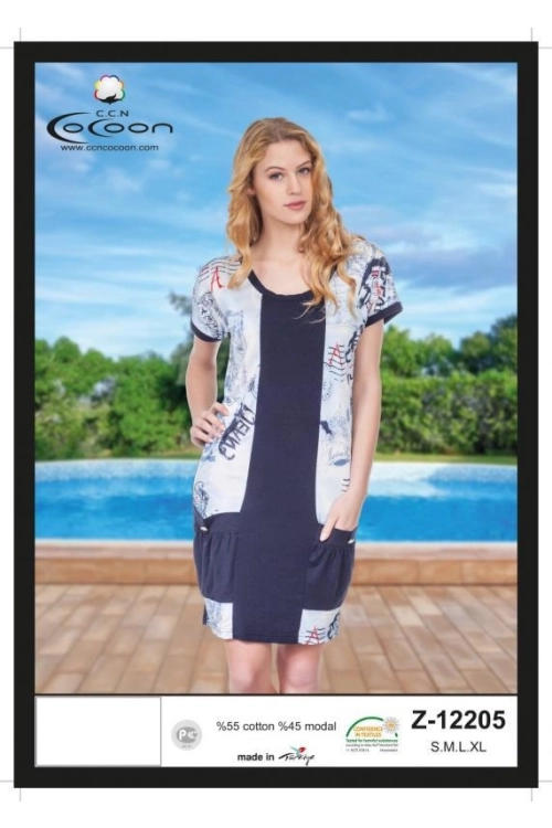 Z12205  ÇIKMA KOL TUNIK - WOMAN TUNIC