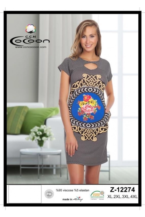 Z12274  ÇIKMA KOL TUNIK - WOMAN TUNIC