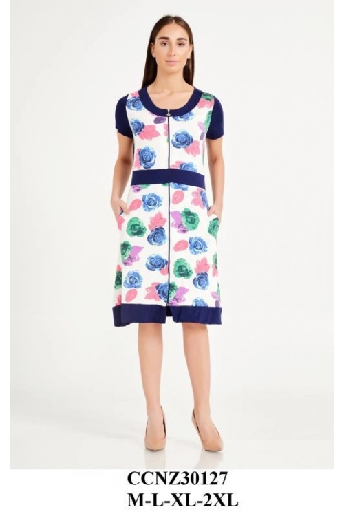 Z30127  KISA KOL FERM. SABAHLIK - WOMAN MOORNING GOWN