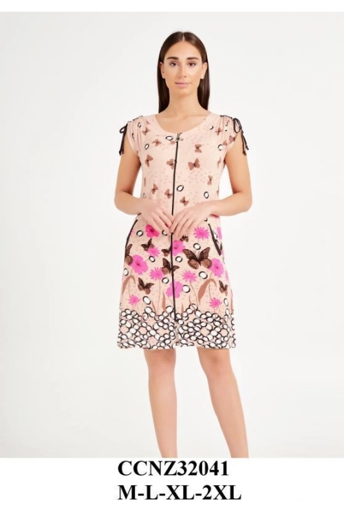 Z32041  ÇIKMA KOL FERM. SABAHLIK - WOMAN MOORNING GOWN