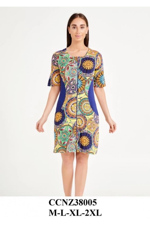 Z38005  YARIM KOL FERM. SABAHLIK - WOMAN MOORNING GOWN