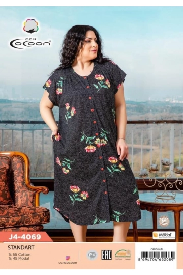 J4-4069 BUTTOM MORNING GOWN