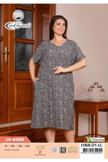 J4-4096 BUTTOM MORNING GOWN