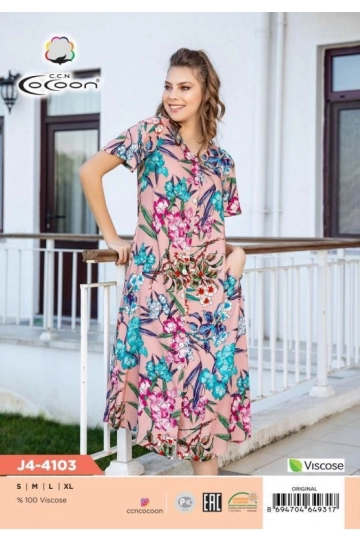 J4-4103 BUTTOM MORNING GOWN