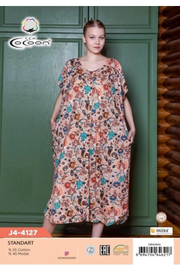 J4-4127 DÜĞMELİ SABAHLIK