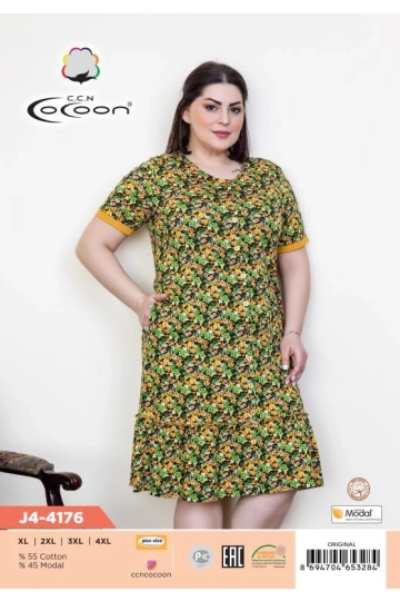 J4-4176 DÜĞMELİ SABAHLIK