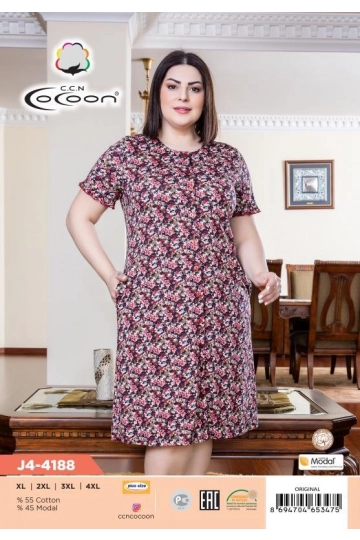 J4-4188 DÜĞMELİ SABAHLIK