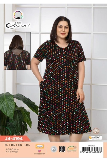 J4-4194 BUTTOM MORNING GOWN