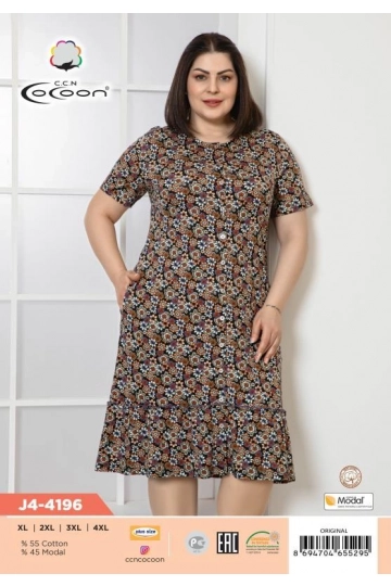 J4-4196 DÜĞMELİ SABAHLIK