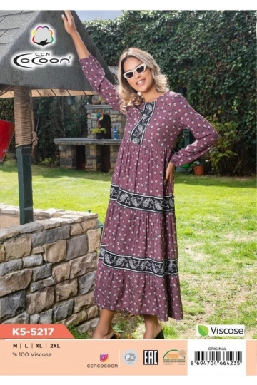K5-5217 MAXİ ELBİSE