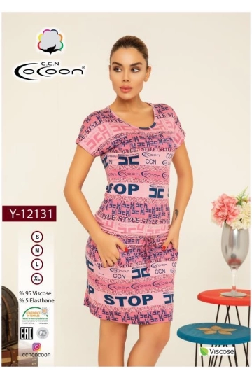 Y12131  ÇIKMA KOL TUNIK - WOMAN TUNIC