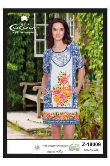 Z18009   1/2 KOL TUNIK - WOMAN TUNIC