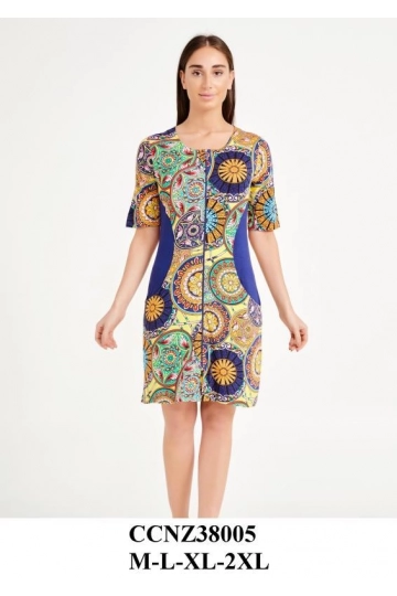 Z38005  YARIM KOL FERM. SABAHLIK - WOMAN MOORNING GOWN