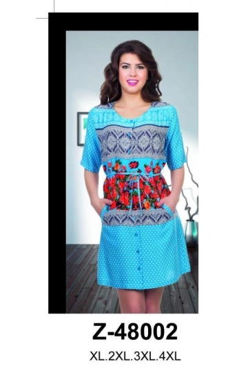 Z48002 YARIM KOL DÜĞ SABAHLIK - WOMAN MOORNING GOWN